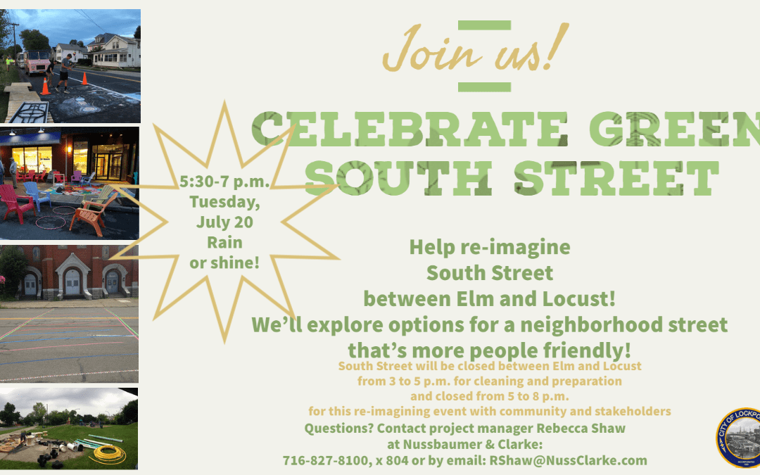 City of Lockport Schedules “Celebrate Green South Street” Event