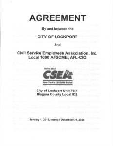 CSEA Contract Through Dec. 2026 | Lockport, NY